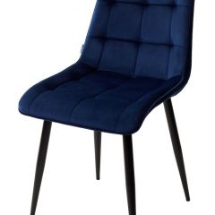 Стул CHIC BLUVEL-86 NAVY BLUE / черный каркас М-City в Серове - serov.mebel24.online | фото