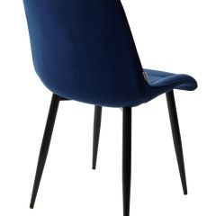 Стул CHIC BLUVEL-86 NAVY BLUE / черный каркас М-City в Серове - serov.mebel24.online | фото 3