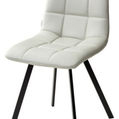 Стул CHILLI SQUARE HK017-03 светло-серый, PU/ черный каркас М-City в Серове - serov.mebel24.online | фото
