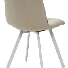Стул CHILLI SQUARE UF860-01B бежевый, ткань/ белый каркас М-City в Серове - serov.mebel24.online | фото 2