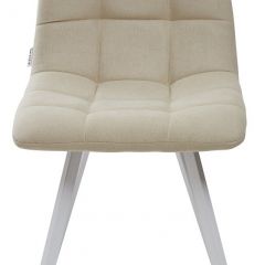 Стул CHILLI SQUARE UF860-01B бежевый, ткань/ белый каркас М-City в Серове - serov.mebel24.online | фото 3