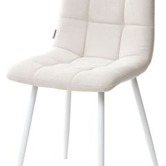 Стул CHILLI UF860-01B бежевый, ткань/белый каркас М-City в Серове - serov.mebel24.online | фото