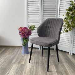 Стул VENA, цвет B28 Темно-серый, велюр / черный каркас М-City в Серове - serov.mebel24.online | фото 2