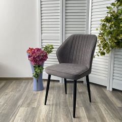 Стул VENA, цвет B28 Темно-серый, велюр / черный каркас М-City в Серове - serov.mebel24.online | фото 5