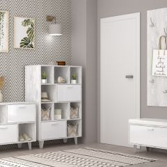 Вешалка с зеркалом Эго ВЗ-1 Бетон светлый в Серове - serov.mebel24.online | фото 3