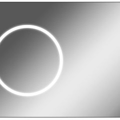 Зеркало Eclipse 100 black с подсветкой Sansa (SE1032Z) в Серове - serov.mebel24.online | фото