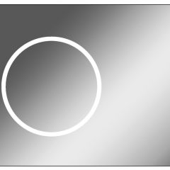 Зеркало Eclipse 90 black с подсветкой Sansa (SE1031Z) в Серове - serov.mebel24.online | фото