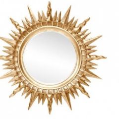 Зеркало круглое золото (1810(1) в Серове - serov.mebel24.online | фото 1