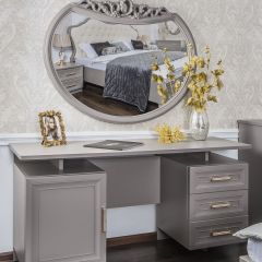 Зеркало ППУ для Туалетного стола Мокко (серый камень) в Серове - serov.mebel24.online | фото 2