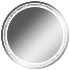 Зеркало Прая 700х700 с подсветкой Домино (GL7048Z) в Серове - serov.mebel24.online | фото 1