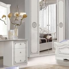 Зеркало в раме (12.150) Грация (белый/серебро) в Серове - serov.mebel24.online | фото 2