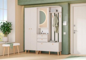АФИНА Прихожая (модульная) кашемир серый в Серове - serov.mebel24.online | фото 1