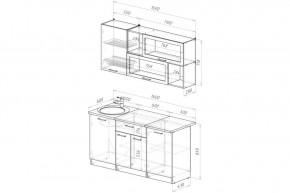 АНТИКА Кухонный гарнитур Стандарт (1600 мм) в Серове - serov.mebel24.online | фото 2