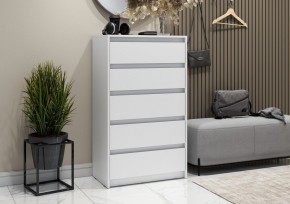 АЙДЕН КМ06-700 Комод 5 ящиков (белый) в Серове - serov.mebel24.online | фото