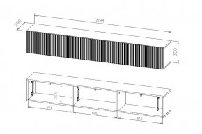БАЙКАЛ Тумба (Графит/Дуб золотой) в Серове - serov.mebel24.online | фото 3