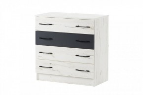 БЕАТРИС Комод К800 (дуб крафт белый/антрацит) в Серове - serov.mebel24.online | фото 2