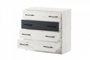 БЕАТРИС Комод К800 (дуб крафт белый/антрацит) в Серове - serov.mebel24.online | фото 3