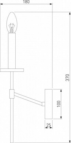 Бра Eurosvet Anders 60142/1 хром в Серове - serov.mebel24.online | фото 2