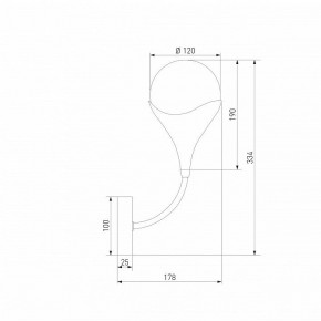 Бра Eurosvet Calyx 60169/1 никель в Серове - serov.mebel24.online | фото 4