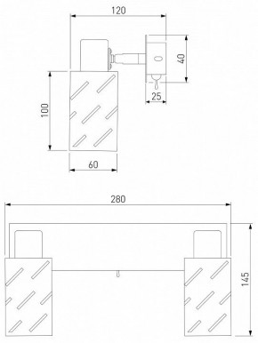 Бра Eurosvet Fente 20090/2 белый/хром в Серове - serov.mebel24.online | фото 5