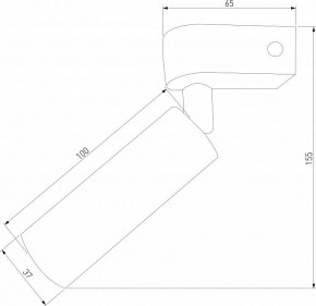 Бра Eurosvet Pitch 20143/1 LED черный в Серове - serov.mebel24.online | фото 2