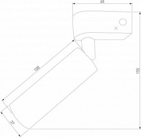 Бра Eurosvet Pitch 20143/1 LED латунь в Серове - serov.mebel24.online | фото