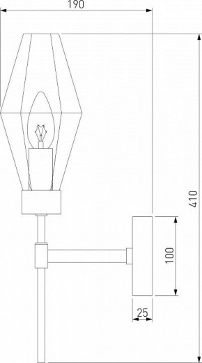 Бра Eurosvet Prism 60143/1 хром в Серове - serov.mebel24.online | фото 2