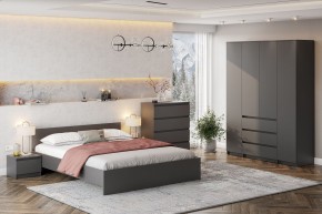 ДЕНВЕР Кровать 1600 (Графит серый) в Серове - serov.mebel24.online | фото 4