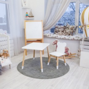 Детский комплект стол и стул «Мишка» Rolti Baby (белый/береза, массив березы/мдф) в Серове - serov.mebel24.online | фото 3