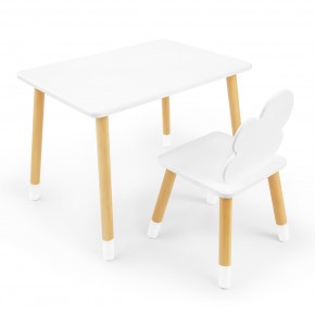 Детский комплект стол и стул «Облачко» Rolti Baby (белый/береза, массив березы/мдф) в Серове - serov.mebel24.online | фото