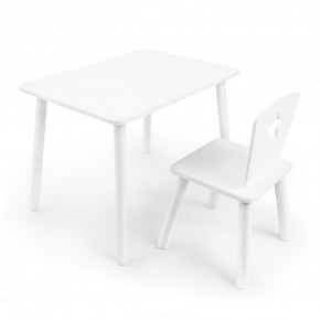 Детский комплект стол и стул «Звезда» Rolti Baby (белый/белый, массив березы/мдф) в Серове - serov.mebel24.online | фото 1