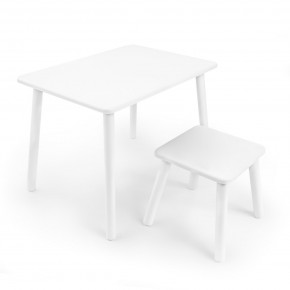 Детский комплект стол и табурет Rolti Baby (белая столешница/белое сиденье/белые ножки) в Серове - serov.mebel24.online | фото 1