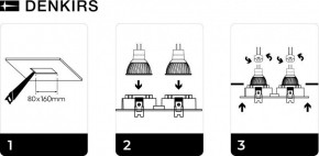 DK3022-WH Встраиваемый светильник, IP 20, 10 Вт, GU5.3, LED, белый, пластик в Серове - serov.mebel24.online | фото 6
