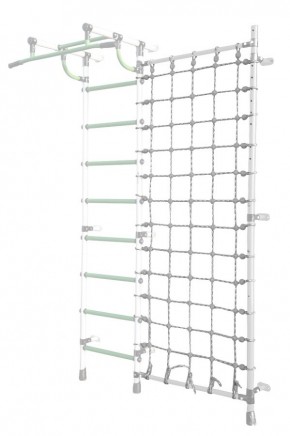 Дополнительная стойка к пристенному ДСК Pastel с сеткой для лазания, цв. белый в Серове - serov.mebel24.online | фото