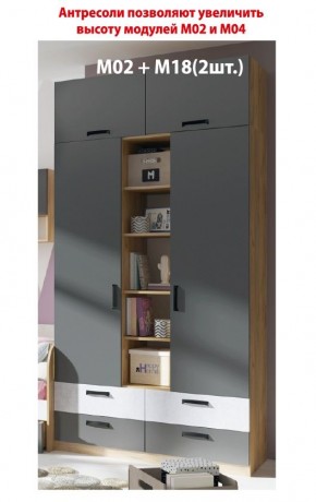 Дуглас (подростковая) М04 Шкаф с ящиками в Серове - serov.mebel24.online | фото 4
