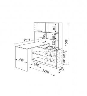 Дуглас (подростковая) М07 Стол угловой в Серове - serov.mebel24.online | фото 2