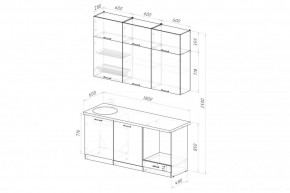 ДЮНА Кухонный гарнитур Макси 2 1800 мм в Серове - serov.mebel24.online | фото 2