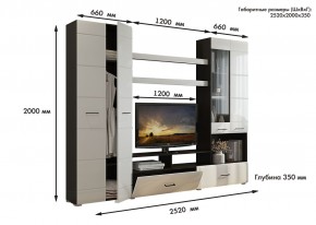 Гостиная Альфа МДФ (Венге/Белый глянец) в Серове - serov.mebel24.online | фото 3