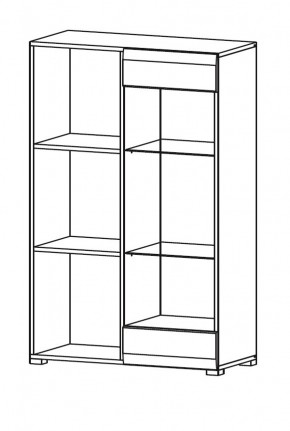 Гостиная НЕНСИ (модульная) Крафт золотой/Белый глянец в Серове - serov.mebel24.online | фото 9