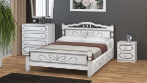 КАРИНА-5 Кровать из массива 1200 с 2-мя ящиками в Серове - serov.mebel24.online | фото 1