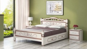 КАРИНА-5 Кровать из массива 1200 с 2-мя ящиками в Серове - serov.mebel24.online | фото 2