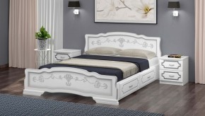 КАРИНА-6 Кровать из массива 1200 с 2-мя ящиками в Серове - serov.mebel24.online | фото 1