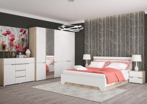 Комод 1200 АНТАЛИЯ (Сонома/Белый софт) в Серове - serov.mebel24.online | фото 3