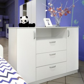 Комод 1400 Париж (Белый тиснение) в Серове - serov.mebel24.online | фото 5