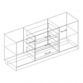 Комод 2 ств. с 3 ящиками "Милана" в Серове - serov.mebel24.online | фото 2