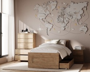 Комод КАСТОР с пятью ящиками, цвет Дуб Сонома в Серове - serov.mebel24.online | фото 3