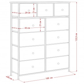 Комод Leset Линкс 11 ящиков (МДФ) в Серове - serov.mebel24.online | фото 12