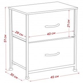 Комод Leset Линкс 2 ящ. (к/з), Каркас Белый, ящики Белые в Серове - serov.mebel24.online | фото 8
