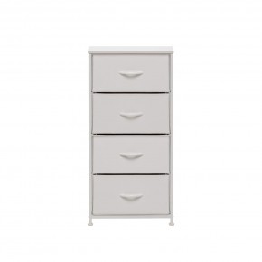 Комод Leset Линкс 4 ящ. (к/з), Каркас Белый, ящики Белые в Серове - serov.mebel24.online | фото 1