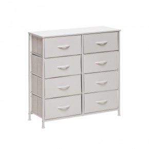 Комод Leset Линкс 8 ящ. (к/з), Каркас Белый, ящики Белые в Серове - serov.mebel24.online | фото 3